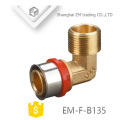 EM-F-B135 Different diameter male Thread Elbow machine press fitting